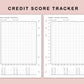 B6 Inserts - Credit Score Tracker