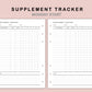 B6 Inserts - Supplement Tracker