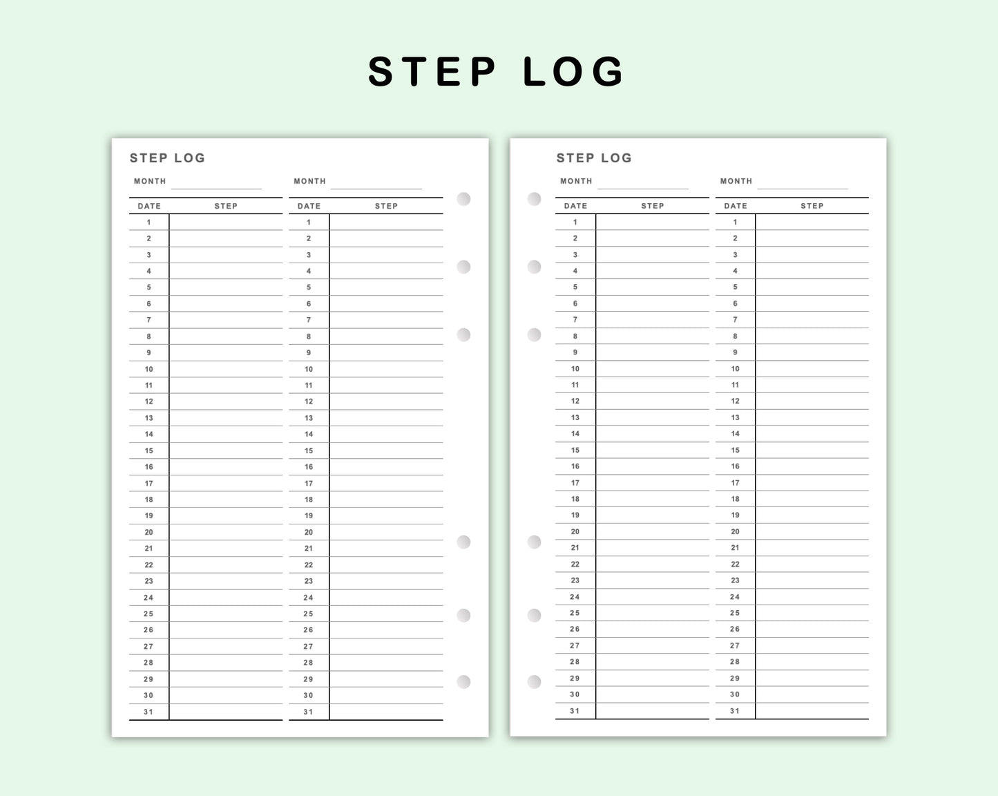 FC Compact Inserts - Step Log