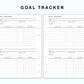 Personal Wide Inserts - Goal Tracker