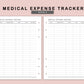 B6 Inserts - Medical Expense Tracker