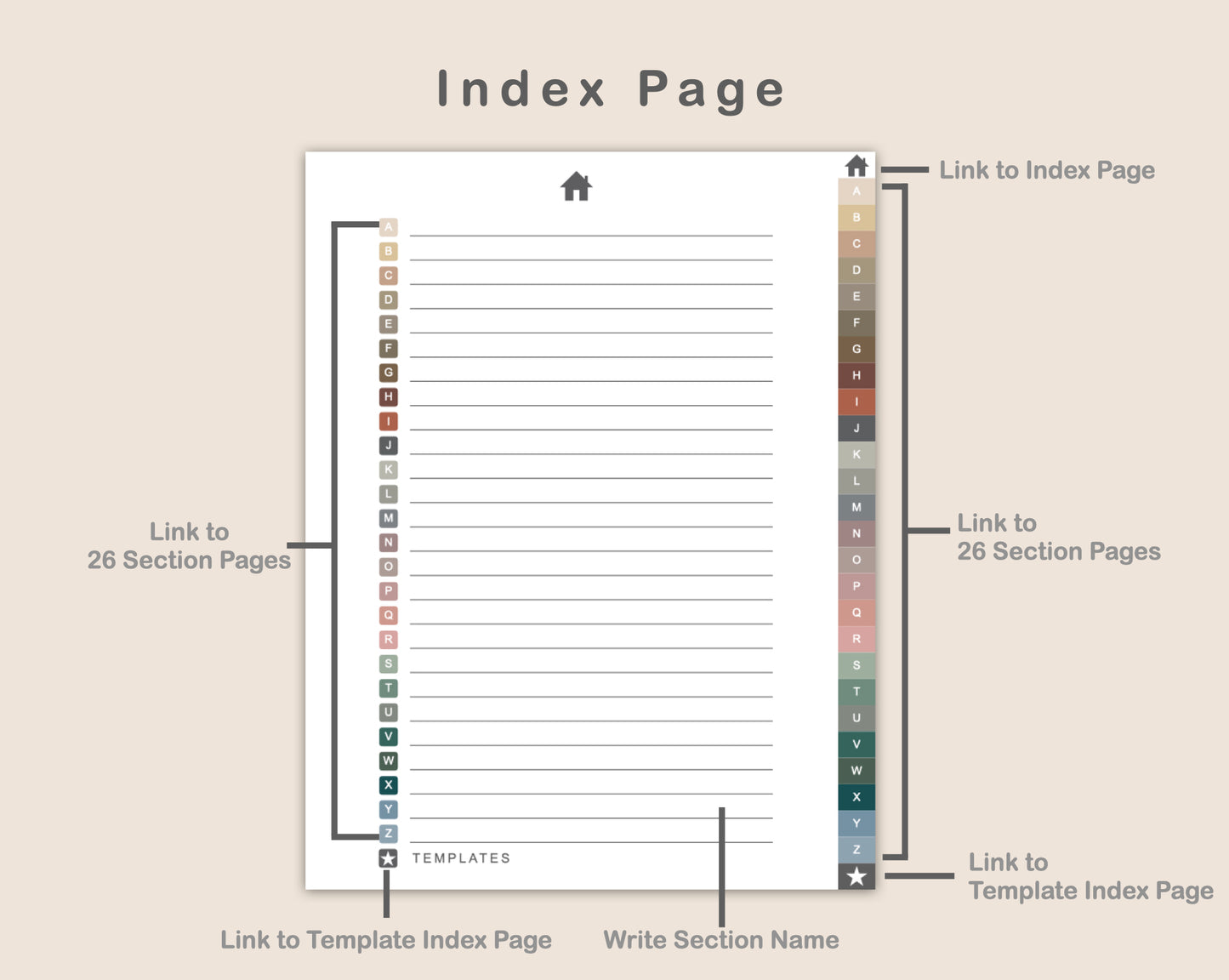 DIY Digital Planner - Portrait - Muted