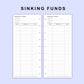 Skinny Classic HP Inserts - Sinking Funds