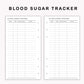 Personal Inserts - Blood Sugar Tracker