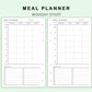 FC Compact Inserts - Meal Planner with Grocery List
