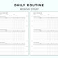 Personal Wide Inserts - Daily Routine