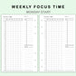 FC Compact Inserts - Weekly Focus Time