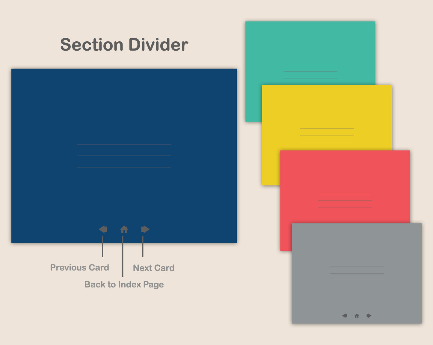 Digital Flashcards - Colorful