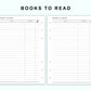 Personal Wide Inserts - Books to read