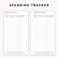 Personal Inserts - Spending Tracker