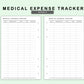 FC Compact Inserts - Medical Expense Tracker