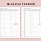 B6 Inserts - Migraine Tracker