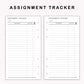 Personal Inserts - Assignment Tracker