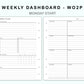 Personal Wide Inserts - Weekly Dashboard