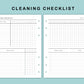 B6 Wide Inserts - Cleaning Checklist