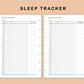 Mini Happy Planner Inserts - Sleep Tracker