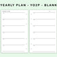 FC Compact Inserts - Yearly Plan - YO2P - Blank