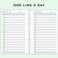 FC Compact Inserts - One Line A Day