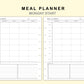 Classic HP Inserts - Meal Planner with Grocery List