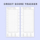 Skinny Classic HP Inserts - Credit Score Tracker