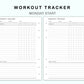 Personal Wide Inserts - Workout Tracker