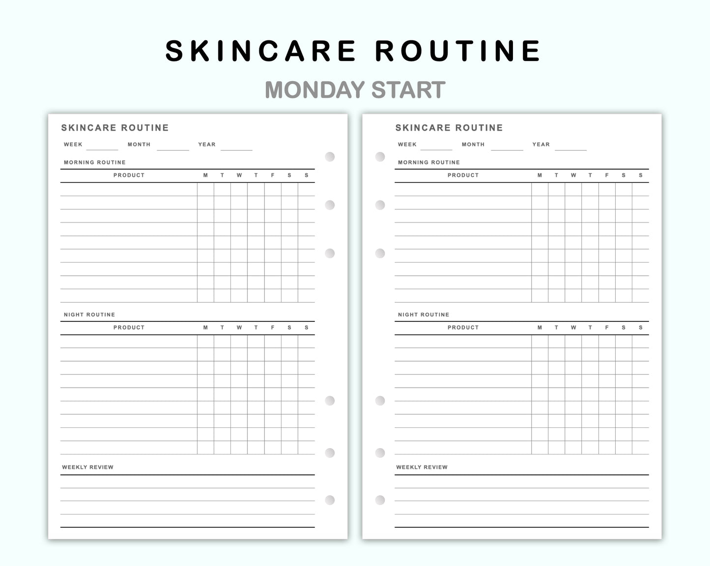 Personal Wide Inserts - Skincare Routine