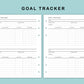 B6 Wide Inserts - Goal Tracker