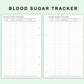 FC Compact Inserts - Blood Sugar Tracker