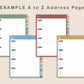 Digital Address Book - Boho
