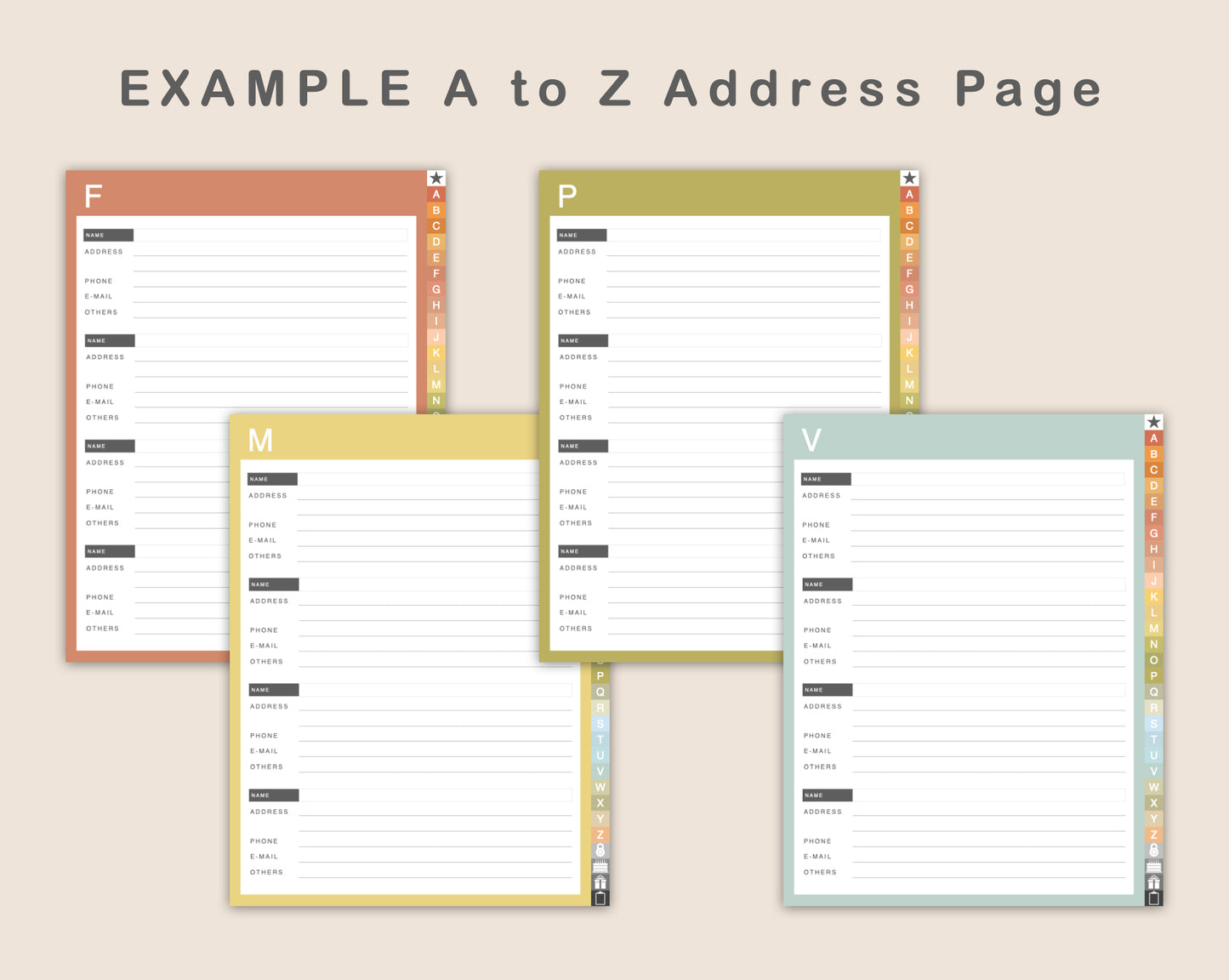 Digital Address Book - Autumn
