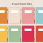 Digital Notebook 8 Tab - Portrait - Bright Summer