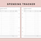 B6 Inserts - Spending Tracker