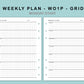 B6 Wide Inserts - Weekly Plan - WO1P - Grid