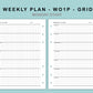 B6 Wide Inserts - Weekly Plan - WO1P - Grid