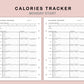 B6 Inserts - Calories Tracker