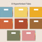 Digital Notebook 8 Tab - Landscape - Vintage