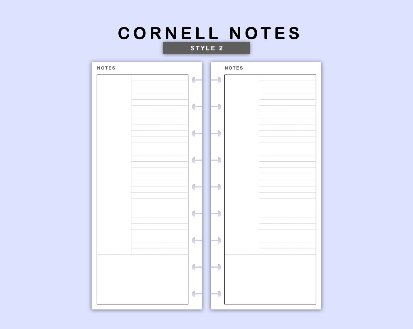 Skinny Classic HP Inserts - Cornell Notes