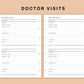Mini Happy Planner Inserts - Doctor Visit