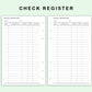 FC Compact Inserts - Check Register
