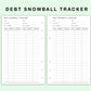 FC Compact Inserts - Debt Snowball Tracker