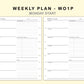 Classic HP Inserts - Weekly Plan - WO1P - with Top Priority