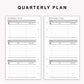 Personal Inserts - Quarterly Plan
