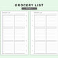 FC Compact Inserts - Grocery List