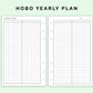 FC Compact Inserts - Yearly Plan - Hobonichi