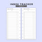 Skinny Classic HP Inserts - Inbox Tracker