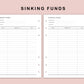 B6 Inserts - Sinking Funds