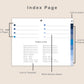 Digital Meeting Notes - Landscape - Classic Blue