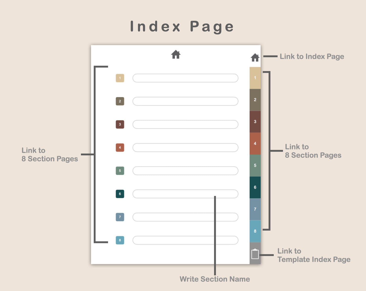 Digital Vocabulary Notebook - Muted