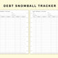 Classic HP Inserts - Debt Snowball Tracker