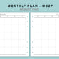 B6 Wide Inserts - Monthly Plan - MO2P